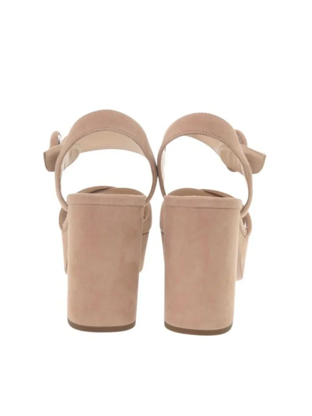 Prada Platform Sandals 38 Suede Pink - Picture 4 of 8